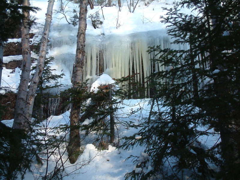 Ice falls on Colin's Heritage Trail
