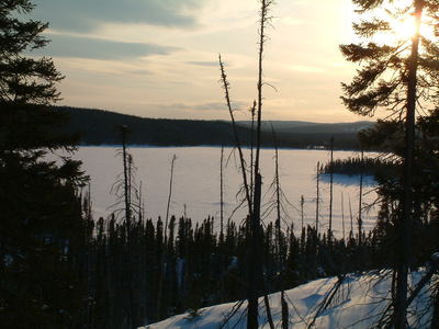 McLean Lake at dusk
