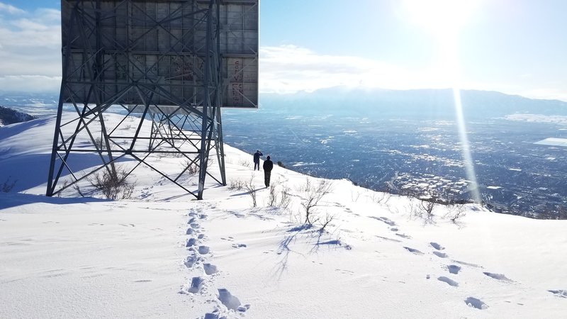 Repeaters on the summit overlooking Cache Valley