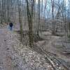 Dr. Love scoping out the dry bed of the Bg East Fork. It's probably quite impressive during heavy rains.