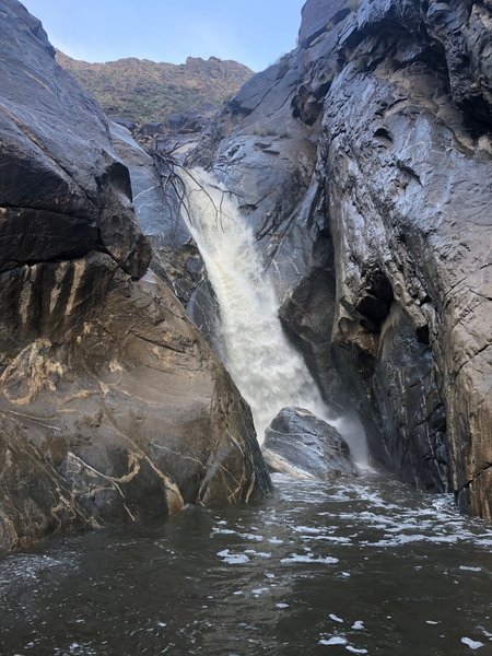 Tahquitz Canyon Waterfall after spring rain