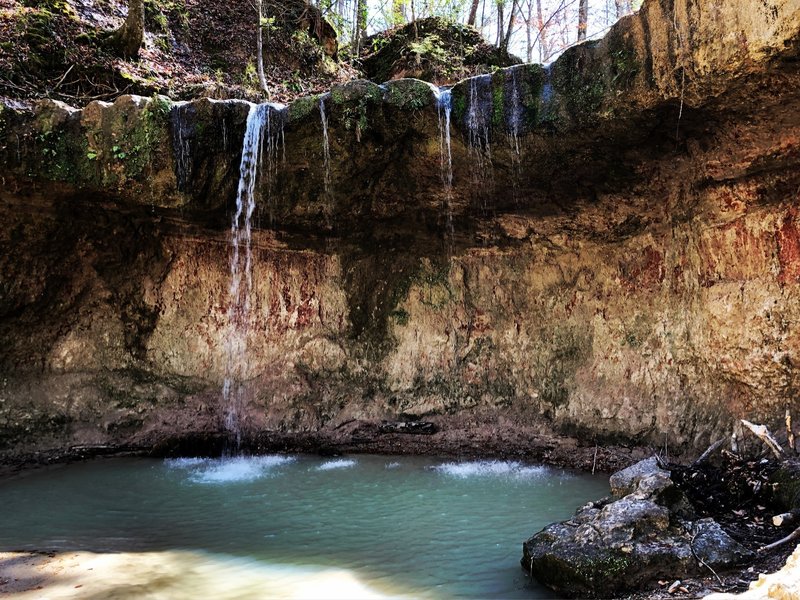 One of the waterfalls along the trail