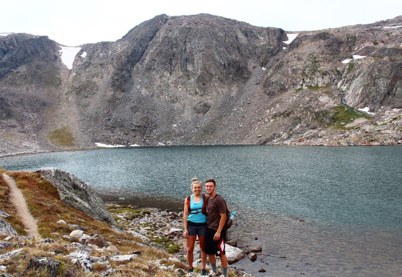 Florence Lake. Out of the photo you can spot Bomber Mountain