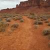 The trail is normally dry and the dirt is very very fine.