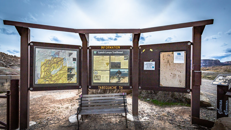 Trailhead sign