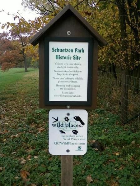 Enter the Schuetzen Park from the east side off of Telegraph Road - stay on marked trails.