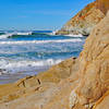 Grey Whale Cove, rocks and waves