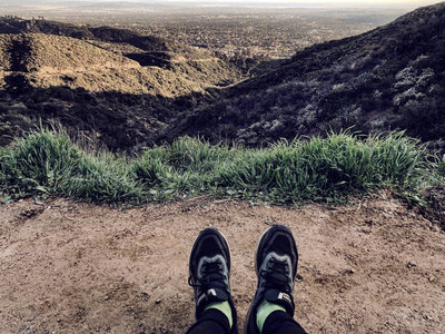 The view south towards Altadena from the Brown Mountain Saddle.