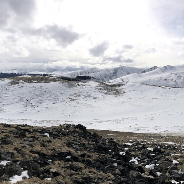 View from the peak of St. Mary's Glacier