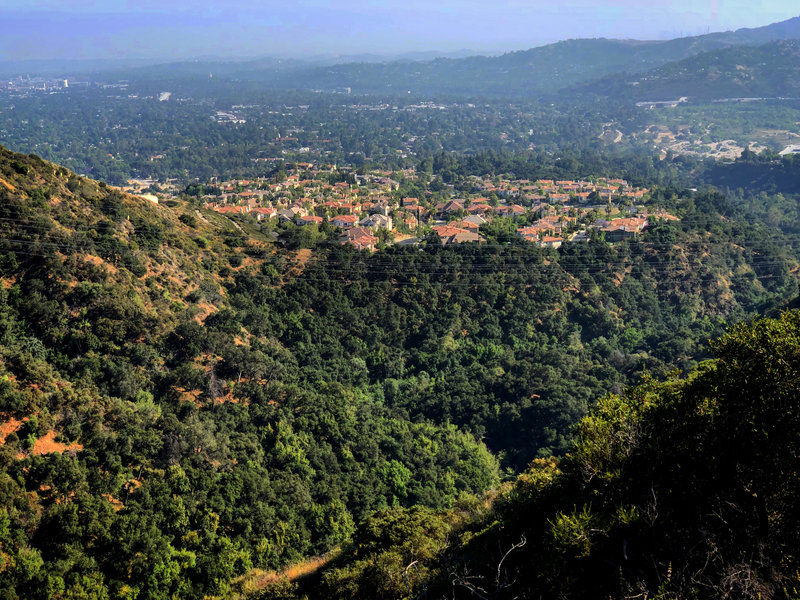 One of the many reasons I love running and hiking up Brown Mountain Road is the view of my neighborhood.