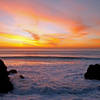 Sunset from above the beach at Mussel Rocks