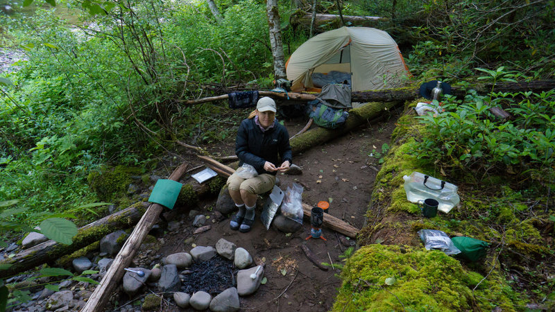 Our campsite near Deer Creek