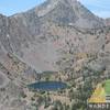 Looking down on the Twin Lakes from the Elk Horn Crest Trail