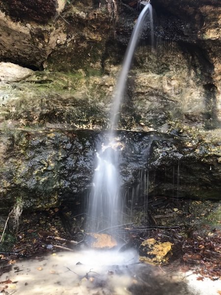 Waterfall on the trail about 50 yars from Peachtree Rock