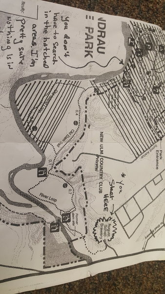 Additional map of some outskirt trails leading into Flandrau State Park