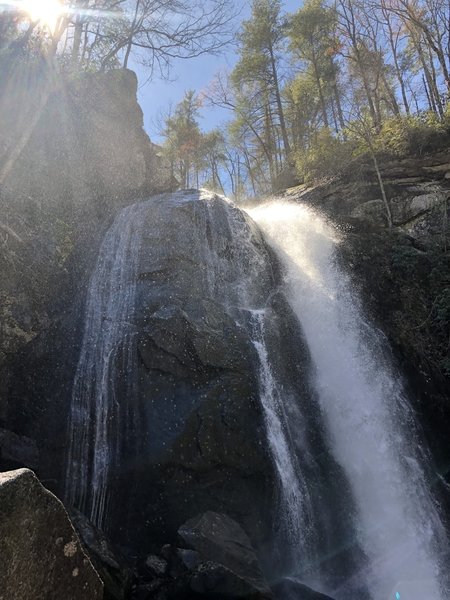 Falls at the top. Worth the climb.