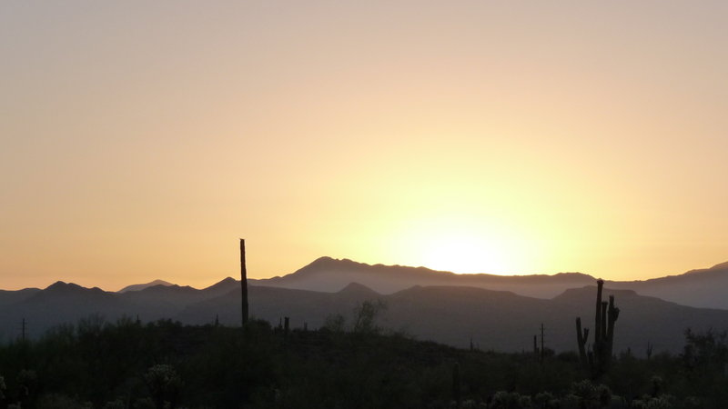 Sunrise In The Arizona Desert