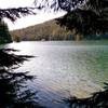 Looking across Mountain Lake in Moran State Park.