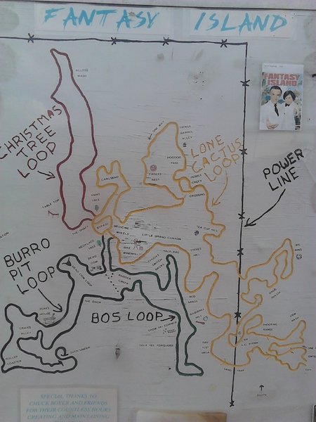 Fantasy Island Trailhead Map Tucson AZ