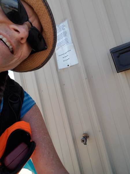 Water! Finally! Segment 2. The Buffalo Creek Firehouse offers FREE Water! Fill 'er UP! Leave a Tip!