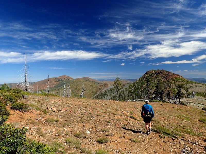 Pearsoll Peak, Eagle Mountain, and Whetstone Butte from the rim.