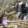 Observation point at Glen Falls in Highlands, NC