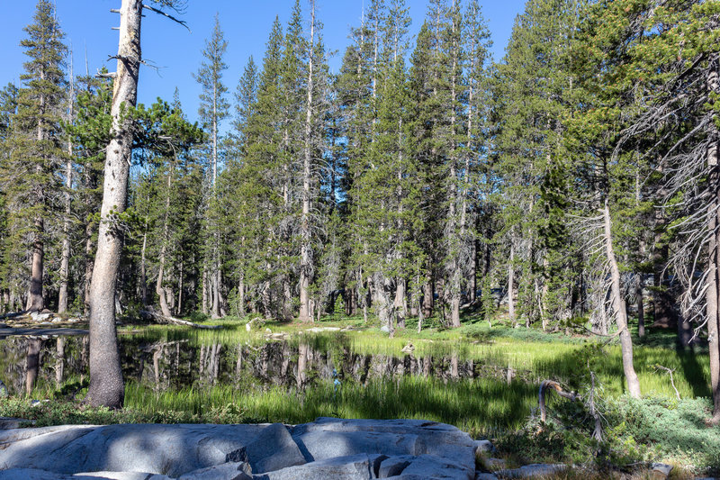 A small unnamed lake right next to Royal Arch Lake