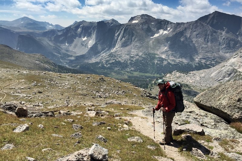 Descending into the cirque