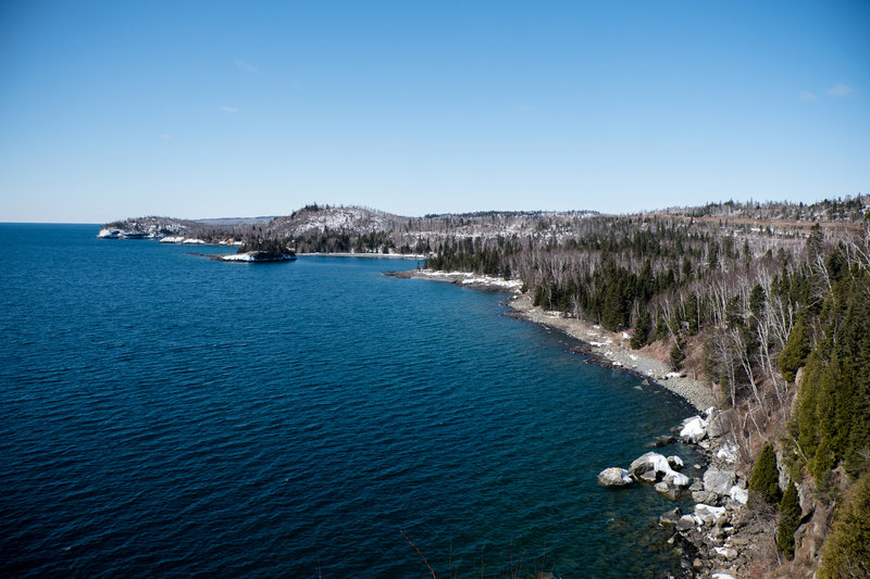 View from Split Rock Lighthouse, Two Harbors, MN 3/29/18