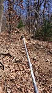 Steep climb return direction.