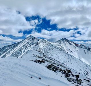 Torreys Peak and Grays Peak from Grizzly Peak