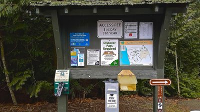 Leaving the North Ridge trailhead
