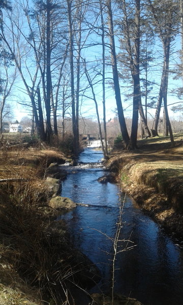 Secret path behind the dam