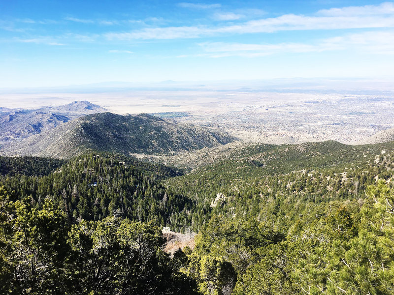 View of the horizon from South Crest