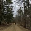 Running along Reservation Road. There may be cars passing time to time to access trailheads.