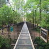 170-ft suspension bridge across Twelve Mile Creek and NC/SC line