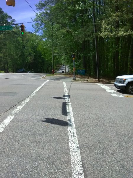 Road crossing over Wade Avenue