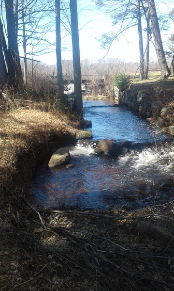 Secret path behind the dam