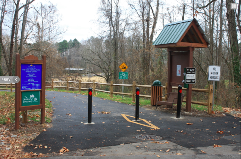 Salisbury Greenway (Grants Creek) Kiosk at Forestdale Drive