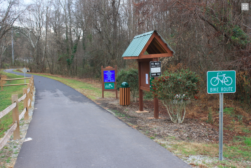 Salisbury Greenway (Grants Creek) Kiosk at Hogans Valley Way