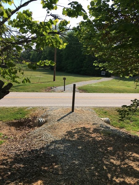 Ellis Park Trail across Old Mocksville Road