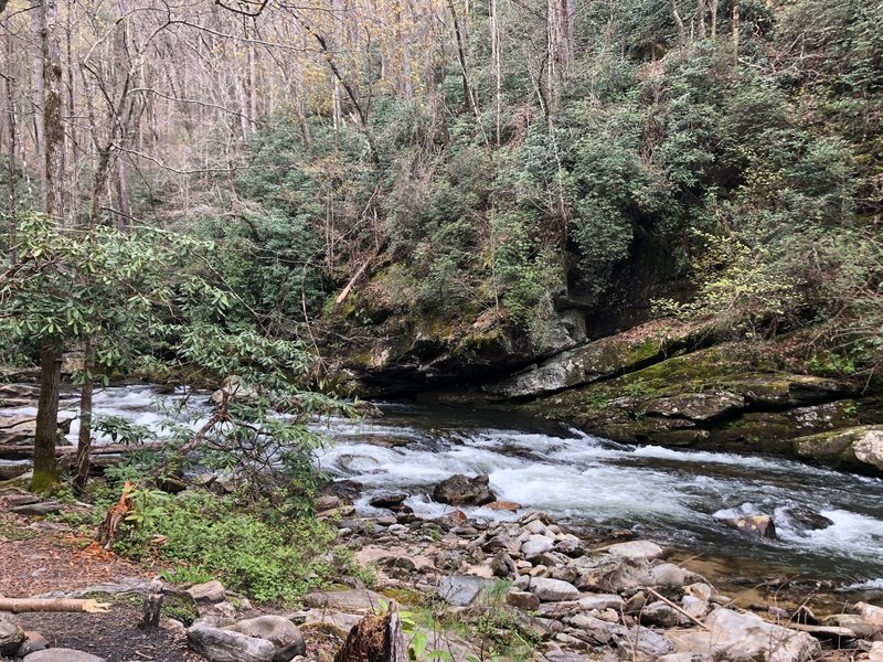 3 forks deadends into this roaring river.