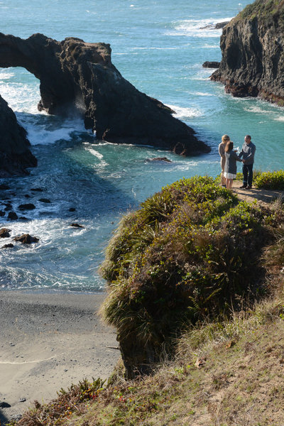 An epic backdrop for a small wedding