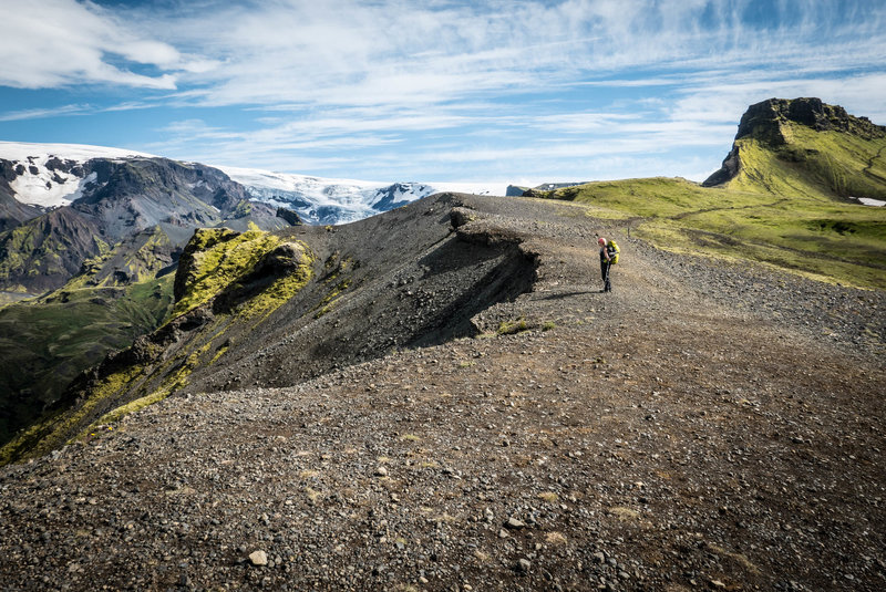 The climb to the peak.