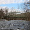 The view back at the Hollofield Station Bridge from the Pickall Trail.