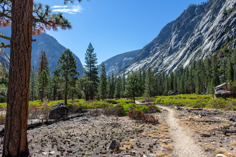 View up Bubbs Canyon with The Spinx on the right