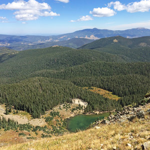 Overlooking Goose Lake from the Gold Hill Trail.