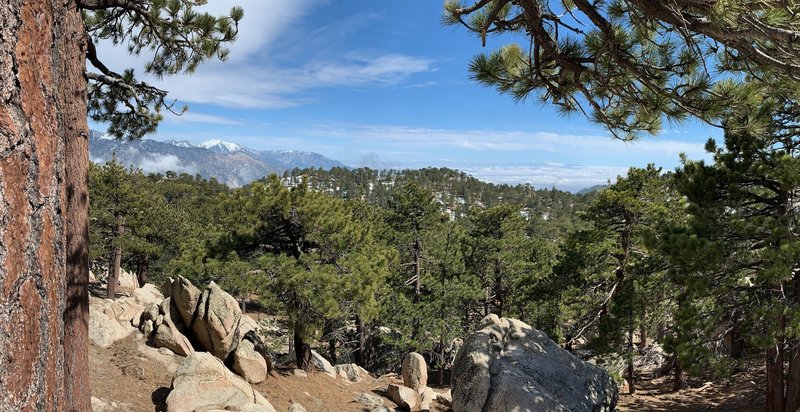 Scenic view at the top of the first peak.