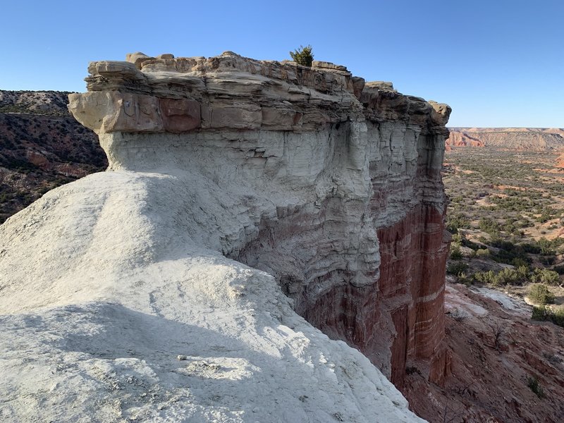 Atop lighthouse rock