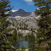 Arrowhead Lake with Mount Clarence King in the background.